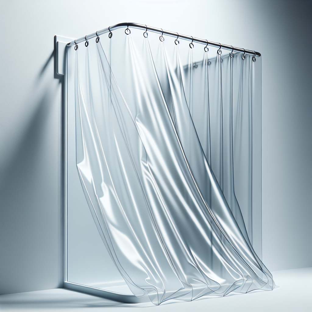 Barossa Design Plastic Shower Liner Clear - Premium PEVA Shower Curtain Liner with Rustproof Grommets and 3 Magnets, Waterproof Cute Lightweight Standard Size Bathroom Curtains - Clear | Best Sellers #17