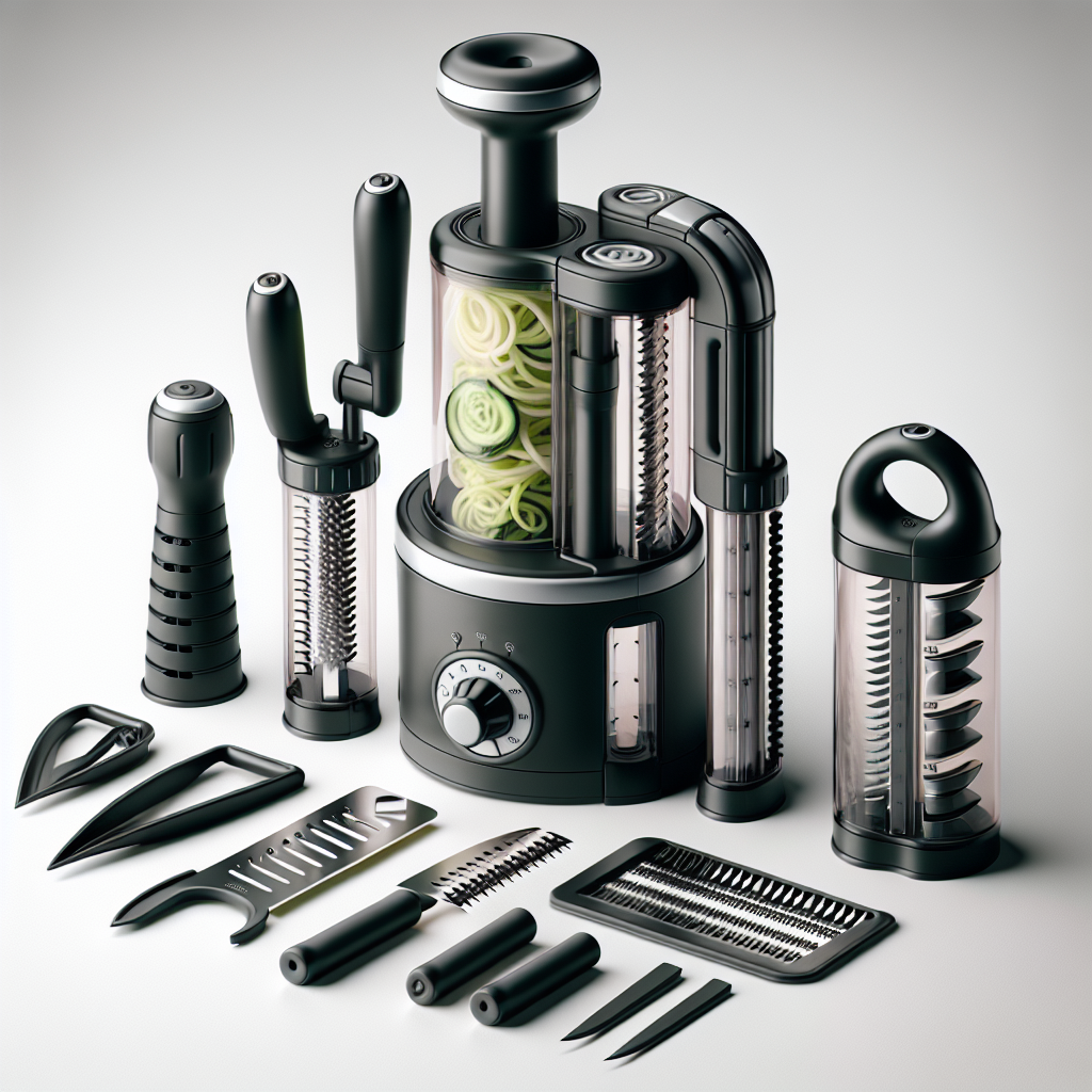 Fullstar Vegetable Chopper and Spiralizer - Food Chopper with Container, Fruit Slicer, Kitchen Gadgets & Accessories, Home Essentials (4 in 1, White) | Best Sellers # | Best Sellers #28