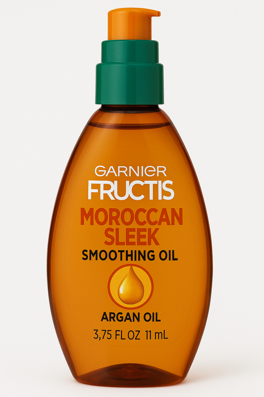 Garnier Fructis Sleek & Shine Moroccan Sleek Smoothing Oil for Frizzy, Dry Hair, Argan Oil, 3.75 Fl Oz, 1 Count (Packaging May Vary)